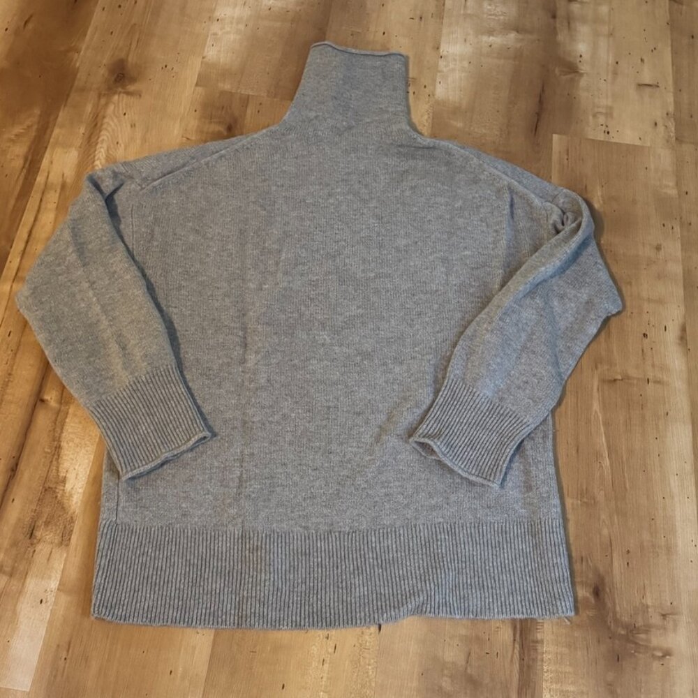 Toast Roll Neck Wool-Cashmere Sweater in Oatmeal - Picture 2 of 6